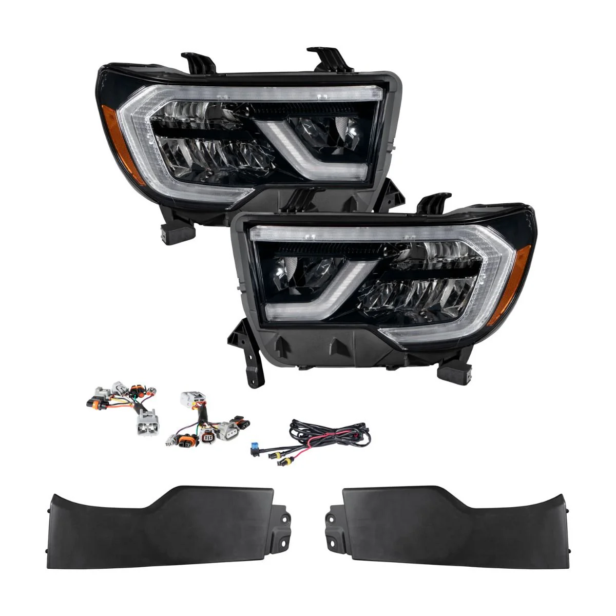 2007 - 2013 Toyota Tundra LED Reflector Headlights (Pair) - Image 6