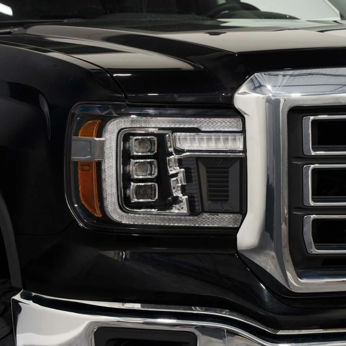 2014 - 2018 GMC Sierra 1500 LED Projector Headlights (Pair) - Image 4