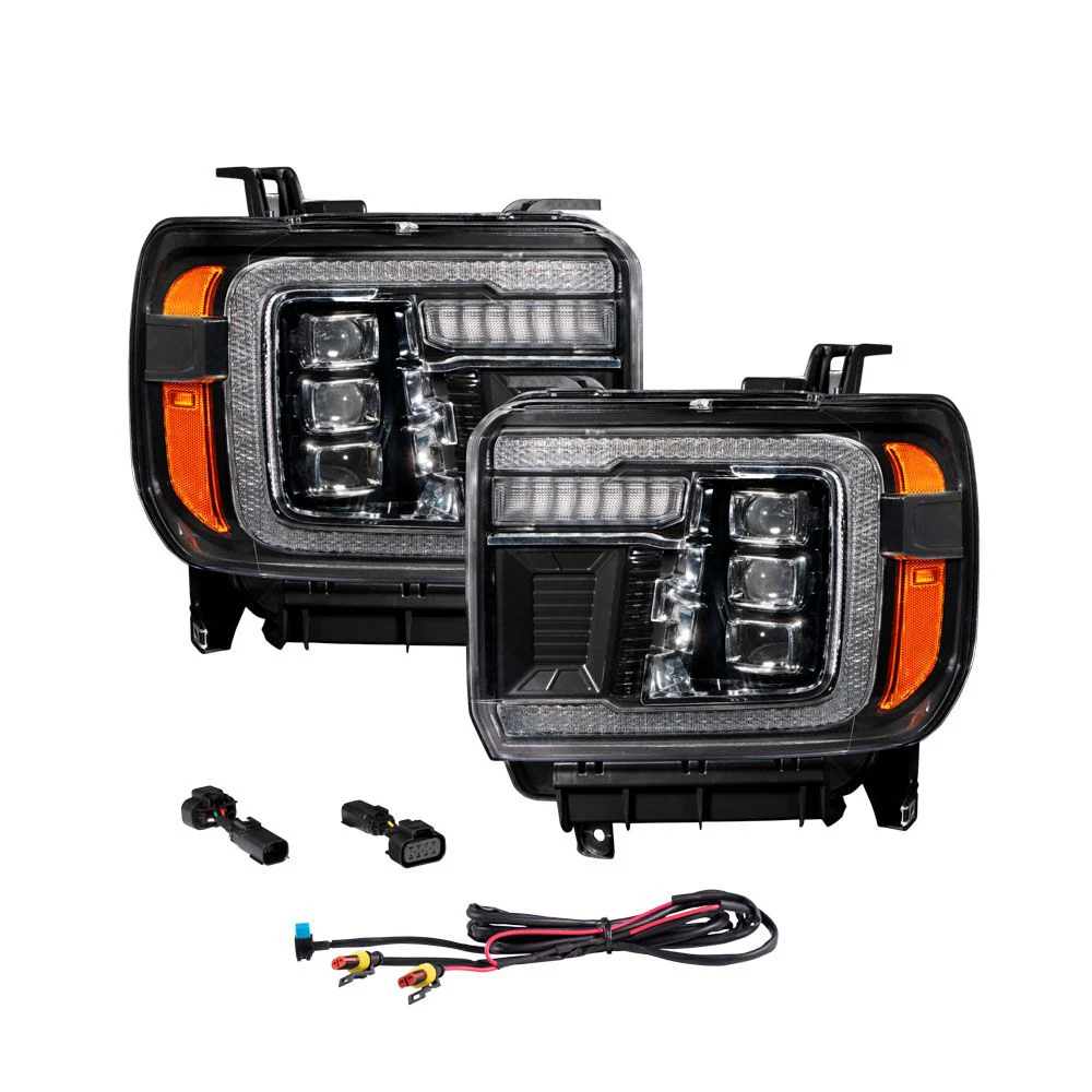 2014 - 2018 GMC Sierra 1500 LED Projector Headlights (Pair) - Image 7