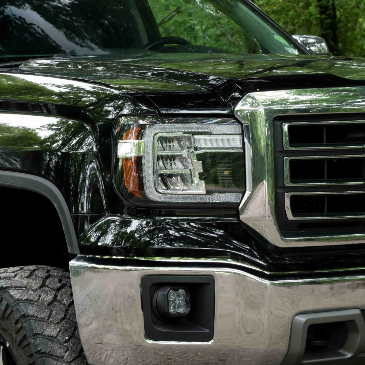 2014 - 2018 GMC Sierra 1500 LED Reflector Headlights (Pair) - Image 4