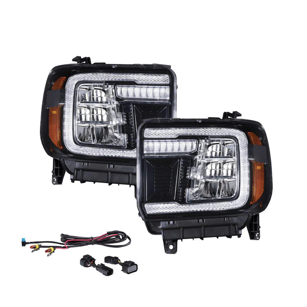 2014 - 2018 GMC Sierra 1500 LED Reflector Headlights (Pair) - Image 7