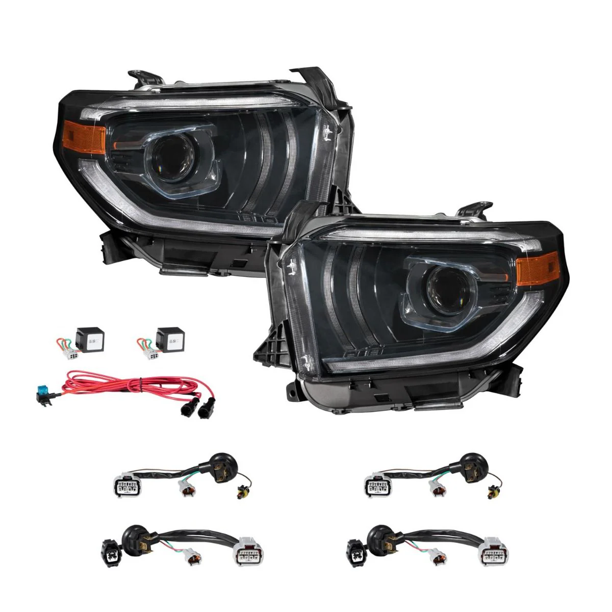 2014 - 2021 Toyota Tundra LED Projector Headlights (Pair) - Image 7