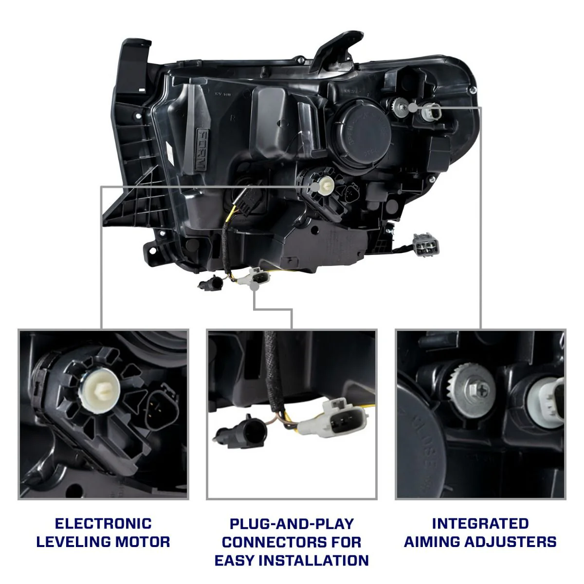 2014 - 2021 Toyota Tundra LED Projector Headlights (Pair) - Image 9