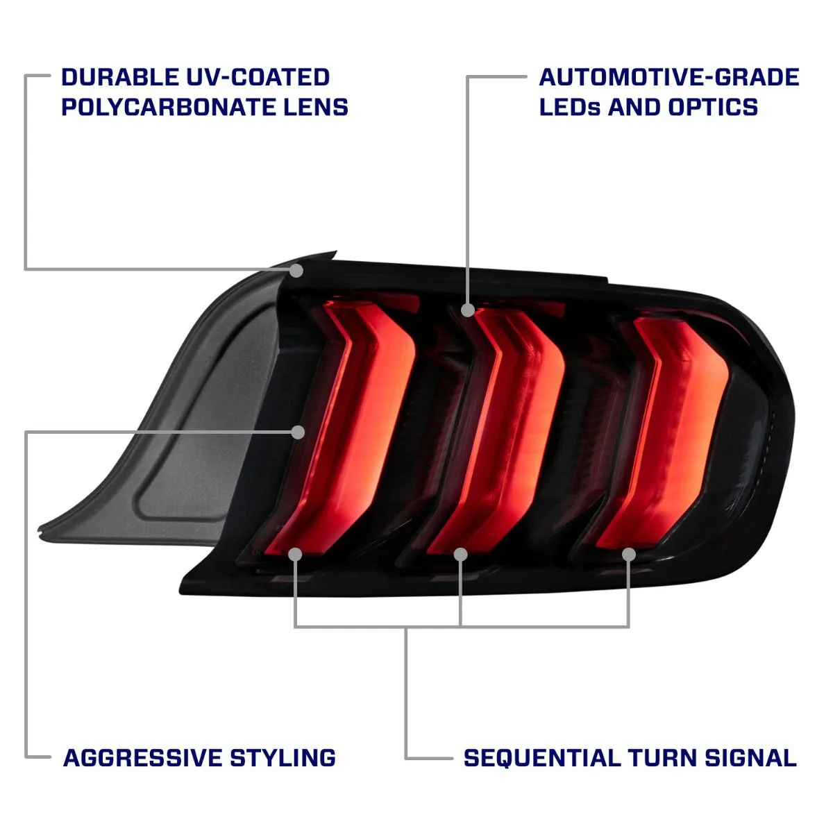 2015 - 2023 Ford Mustang LED Tail Lights (Pair) - Image 7