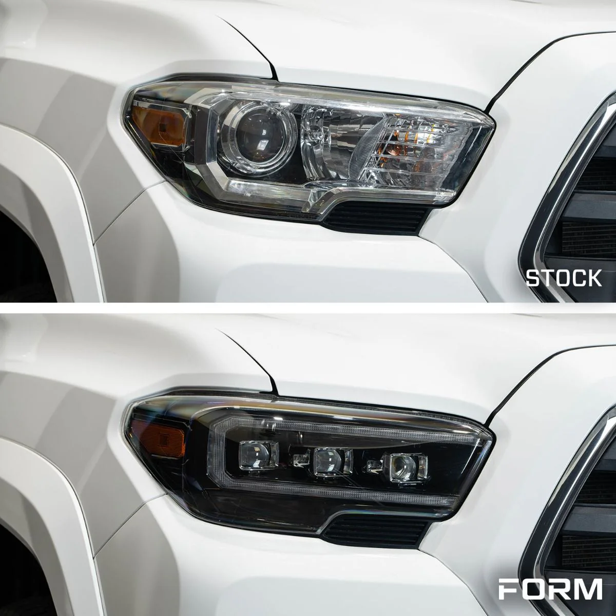 2016 - 2023 Toyota Tacoma Sequential LED Projector Headlights with White DRL (Pair) - Image 5
