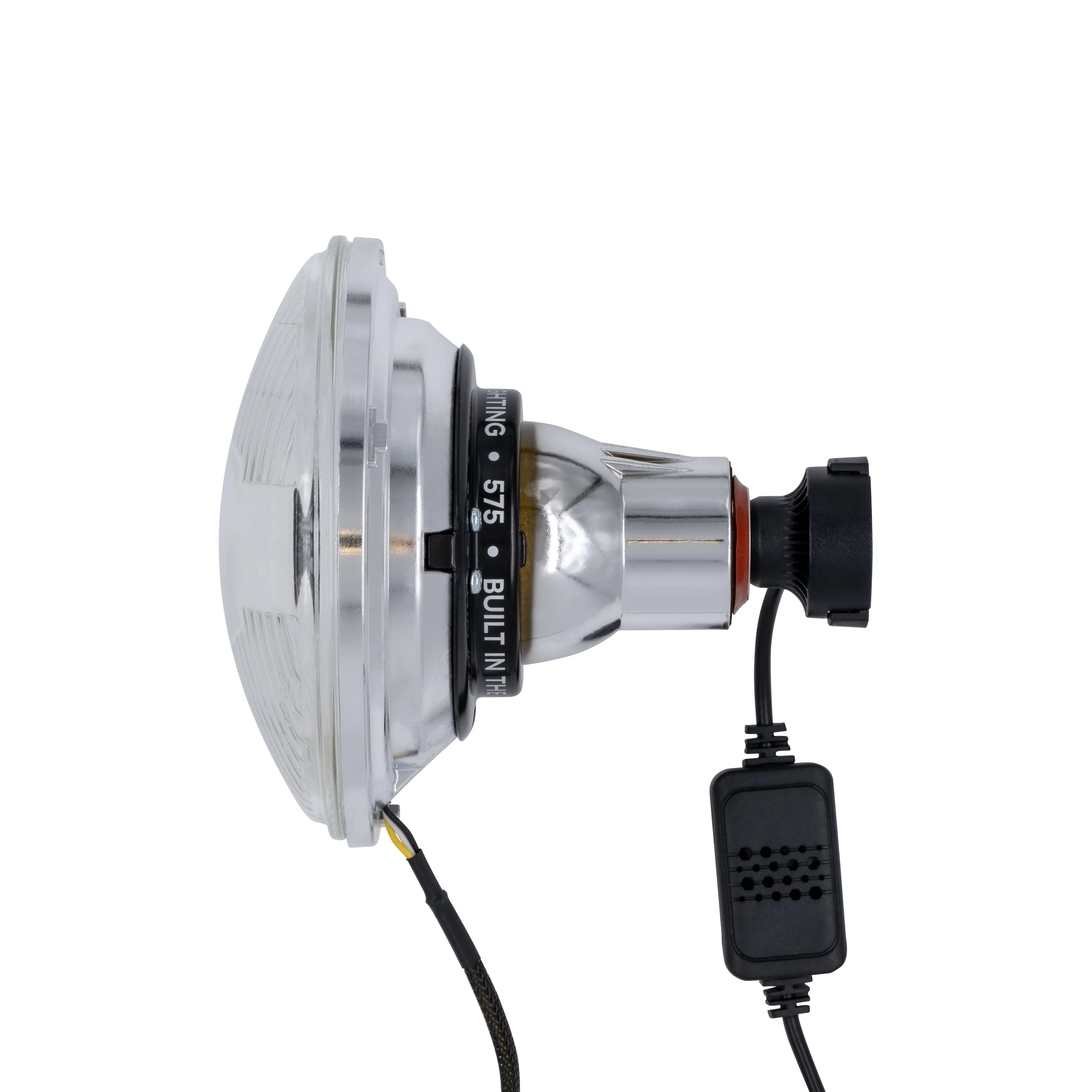 High/Low Beam Chrome 30W LED 575 with HDR Red Halo with Original Glass - Image 2