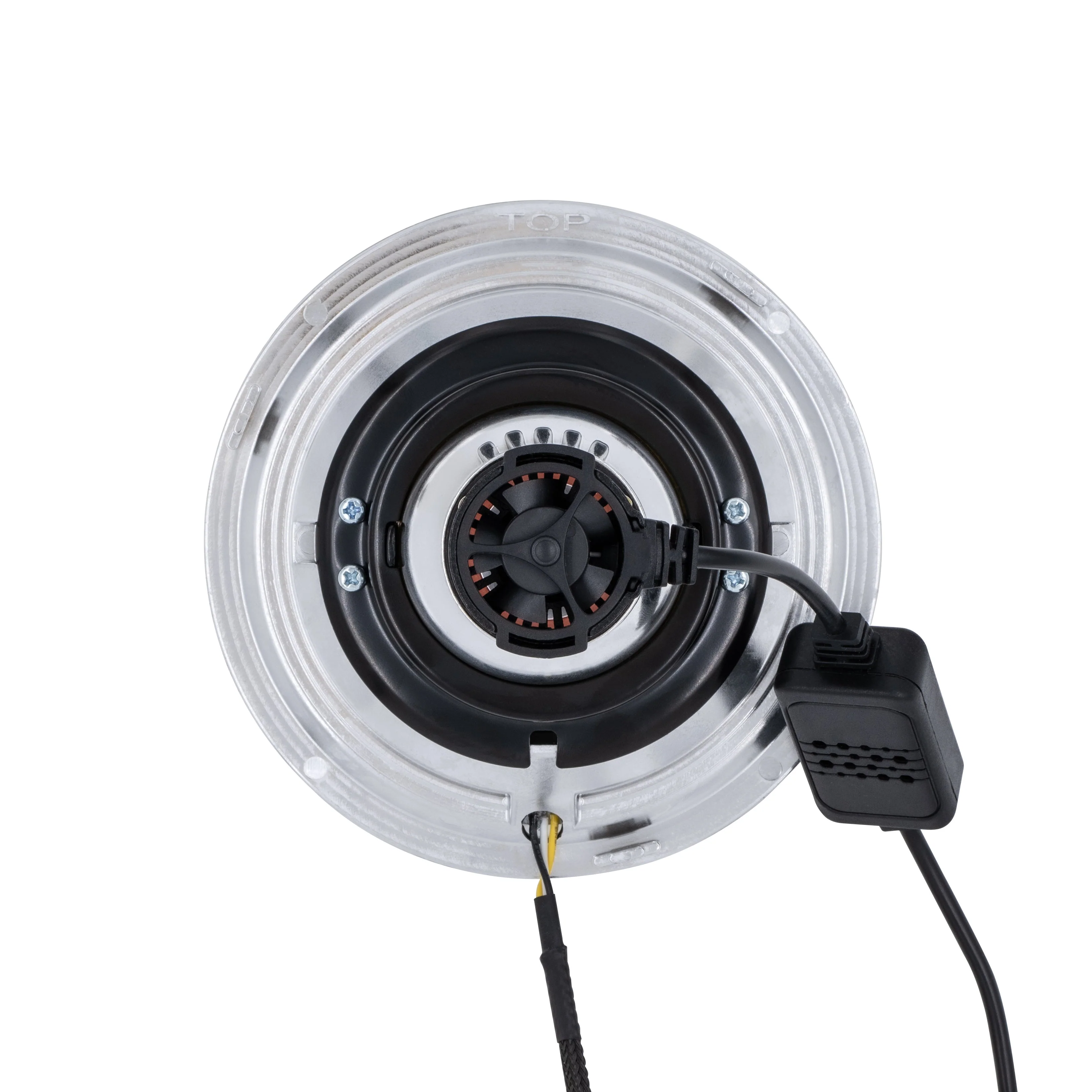 High/Low Beam Chrome 30W LED 575 with HDR Smoked Red Halo with Original Glass - Image 3