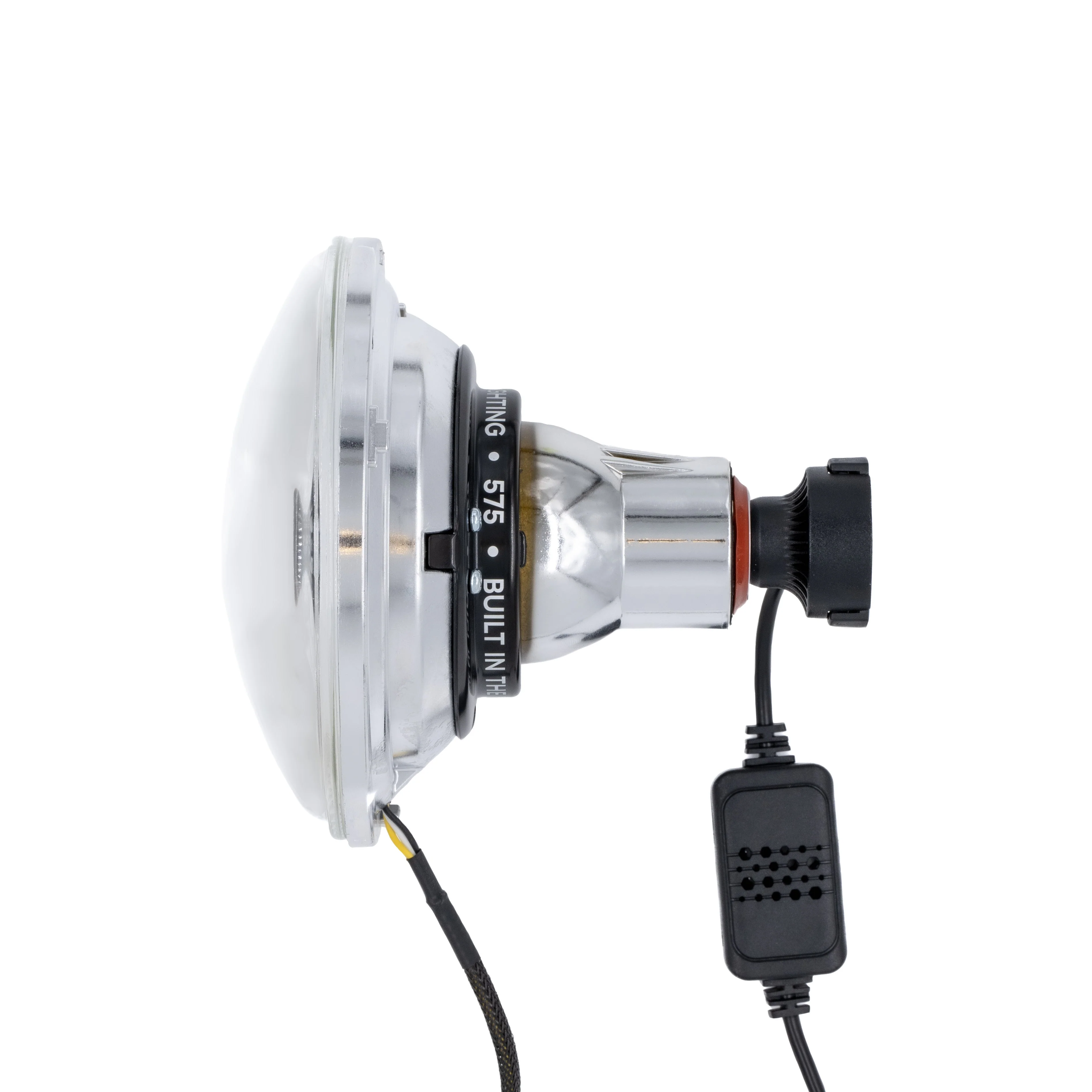 High/Low Beam Chrome 30W LED 575 with HDR Smoked Switchback Halo - Image 2