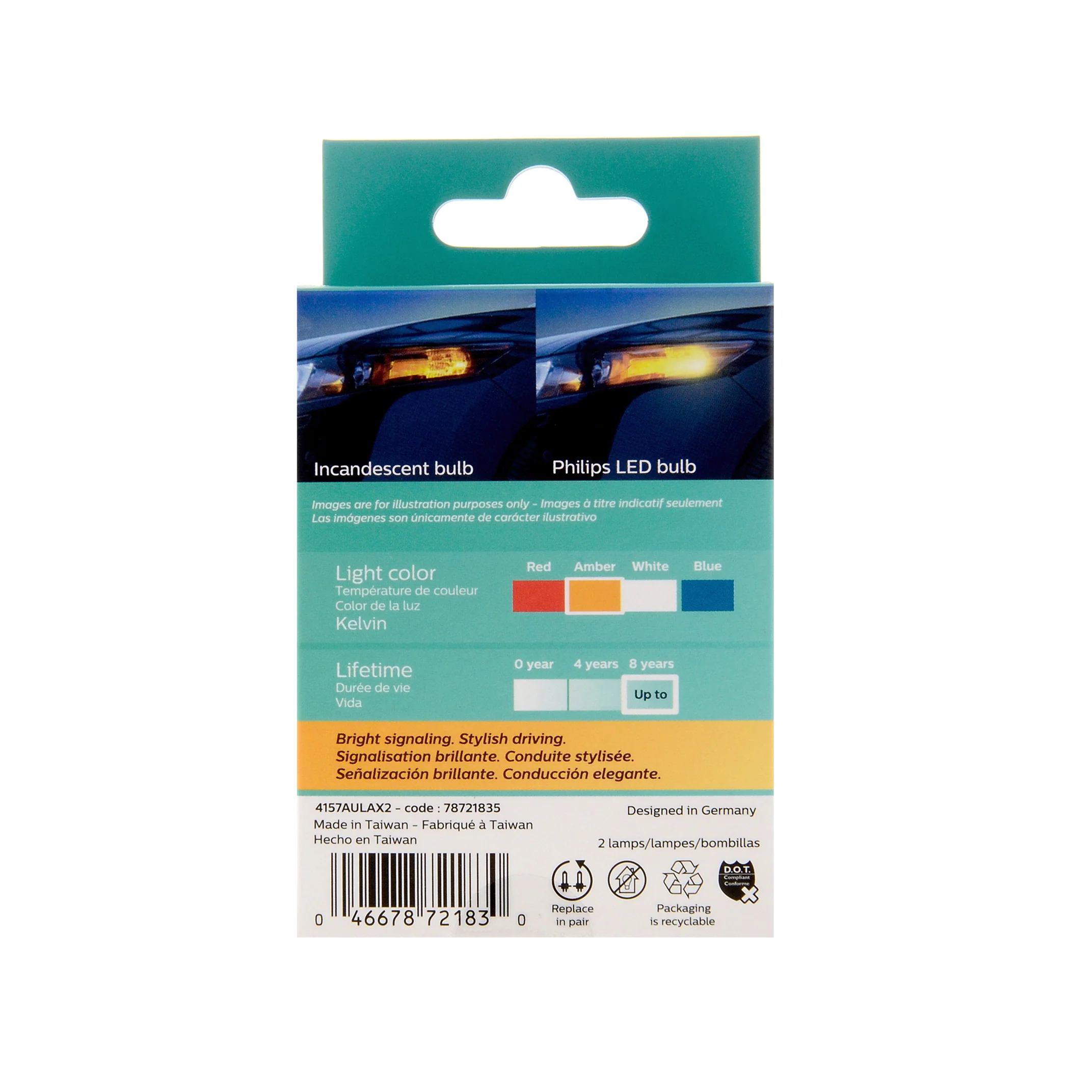 Philips Ultinon LED Bulbs, 4157 - Image 5